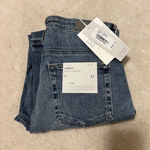 NWT  Isabelle high-rise straight crop jean size 27